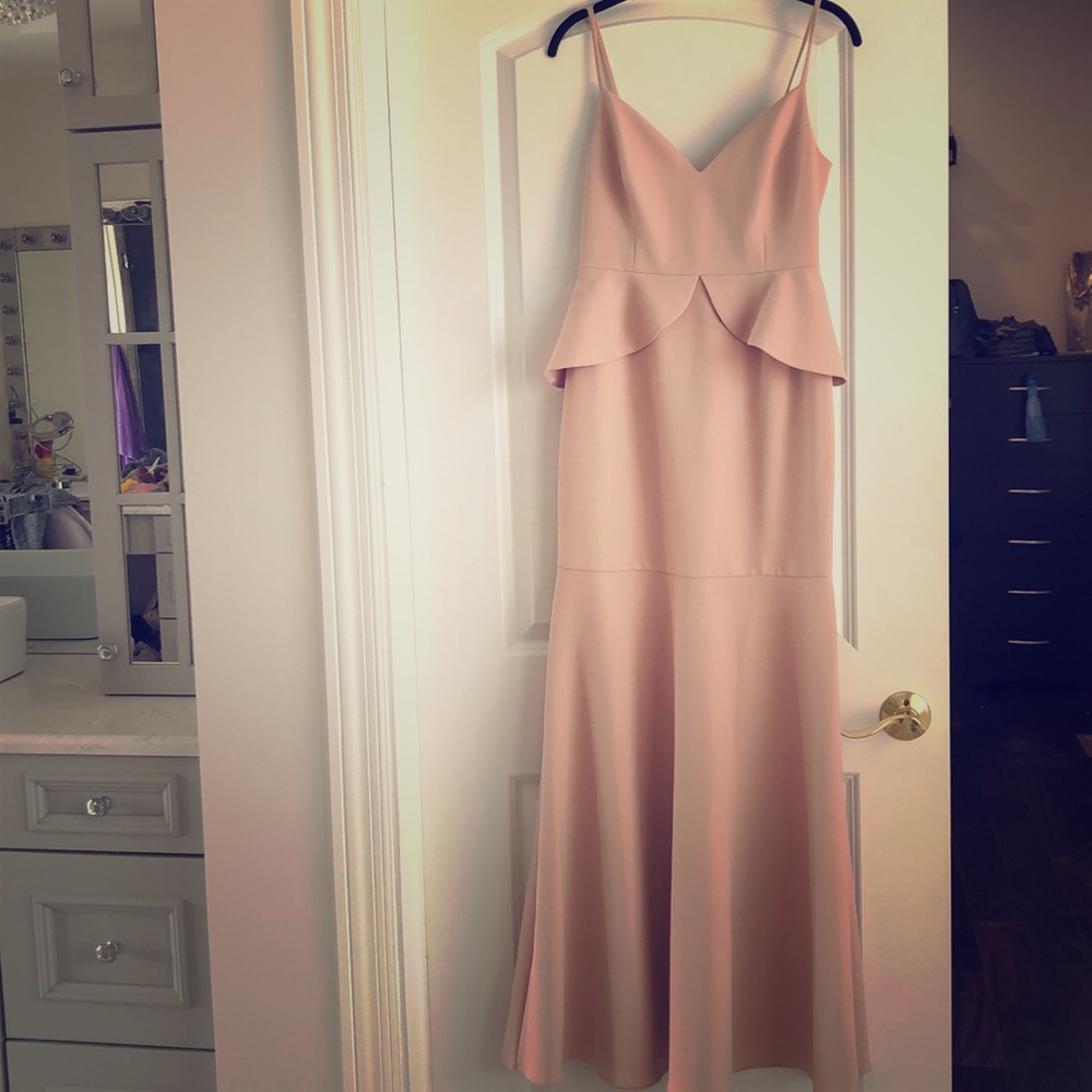 BCBG MAXAZARIA “Bare pink” color evening dress